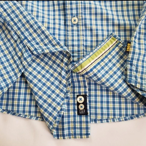 Gap Striped Button Down Shirt Sz 8 - Picture 7 of 11